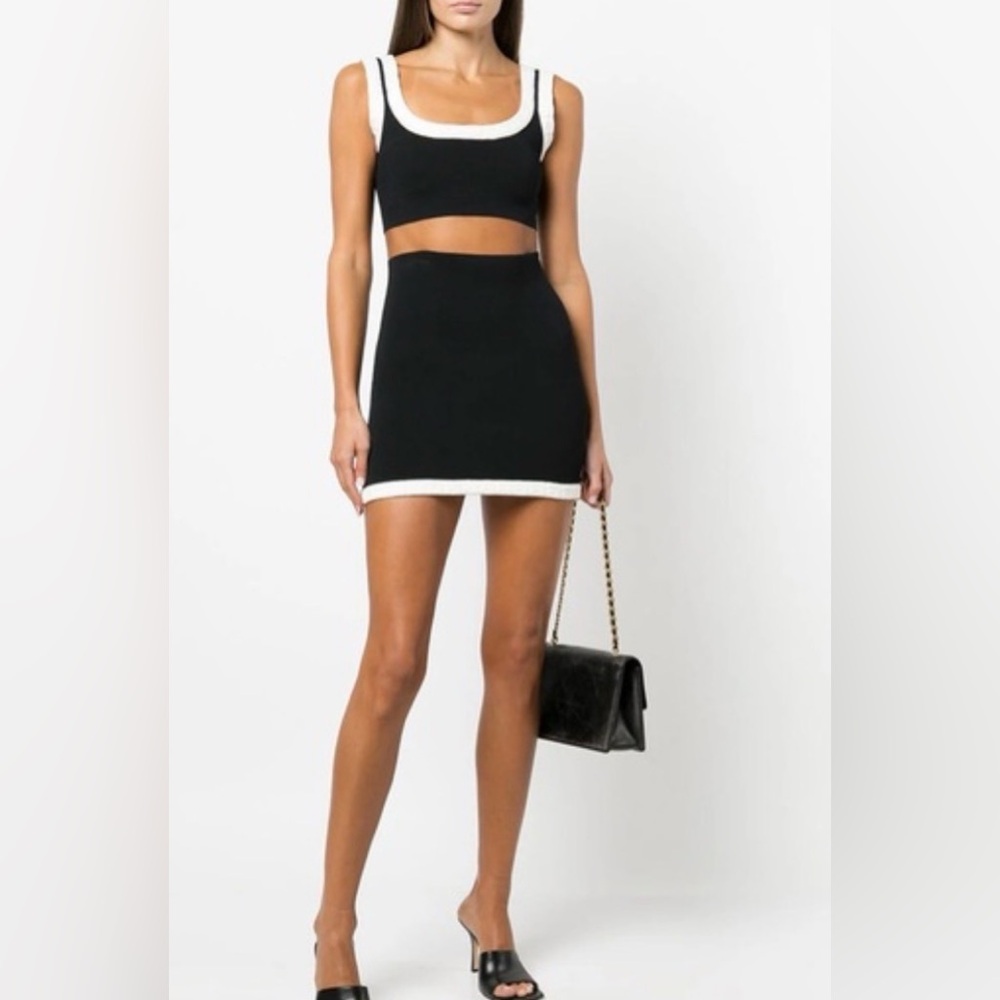 Alexander Wang Contrast Trim Mini Skirt